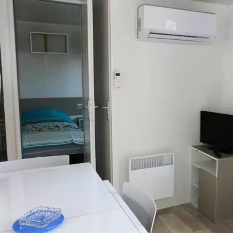 Stacaravan 8 personen - Mobil-Home Texas Standard 4 Kamers 6/8 Personen Airconditioning + TV