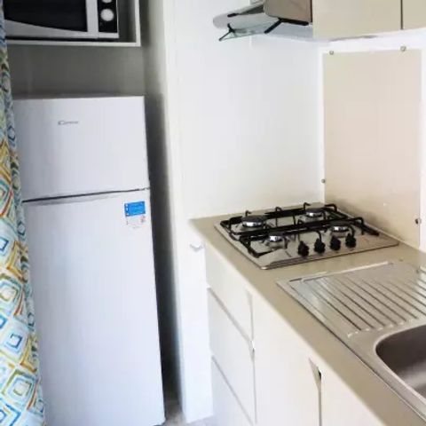 Stacaravan 8 personen - Mobil-Home Texas Standard 4 Kamers 6/8 Personen Airconditioning + TV