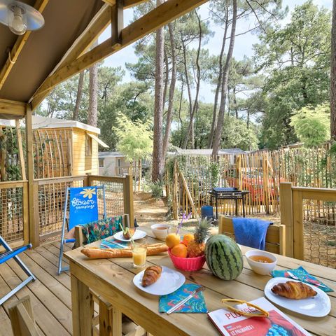Lodge 4 personen - Sweetflower 2bed -SPA-TV-grill-overdekt terras- 32m² | PREMIUM