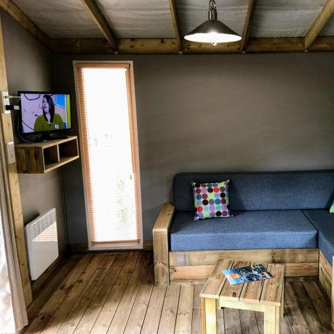 Lodge 4 personen - Sweetflower 2bed -SPA-TV-grill-overdekt terras- 32m² | PREMIUM