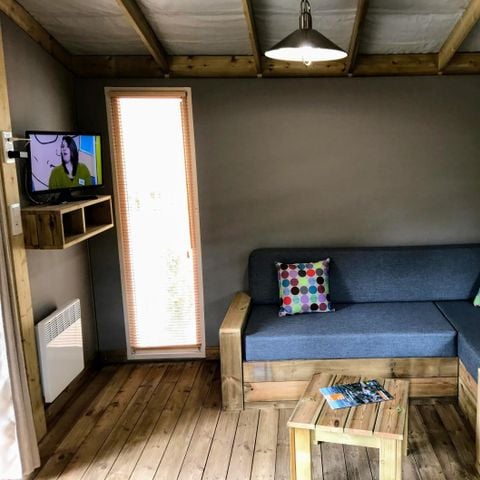 Lodge 4 personen - Sweetflower 2ch - CONFORT CLIM - 40 m² - Airconditioning - Tv - Plancha - Overdekt terras