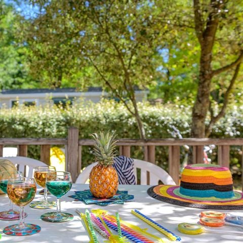 Stacaravan 5 personen - Comfort - TV 2bed-TV-overdekt terras- 26m²