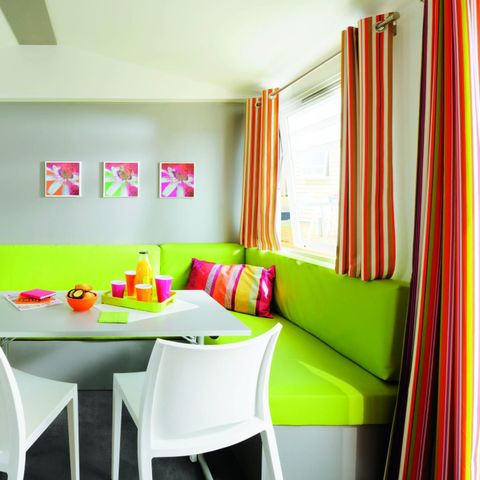 Stacaravan 5 personen - Comfort - TV 2bed-TV-overdekt terras- 26m²