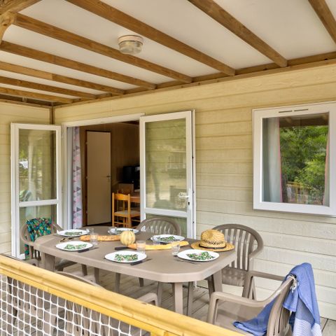 Chalet 7 personen - Gezin 3bed-CLIM-terras XXL Couverte-TV-LV-plancha-32m² PREMIUM