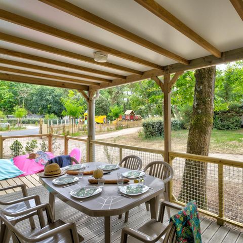 Chalet 7 personen - Gezin 3bed-CLIM-terras XXL Couverte-TV-LV-plancha-32m² PREMIUM