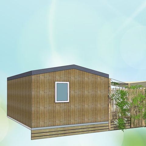 Stacaravan 10 personen - Stam 5 slaapkamers -CLIM-2 badkamers-TV-LV-Plancha overdekt terras-56m² | PREMIUM