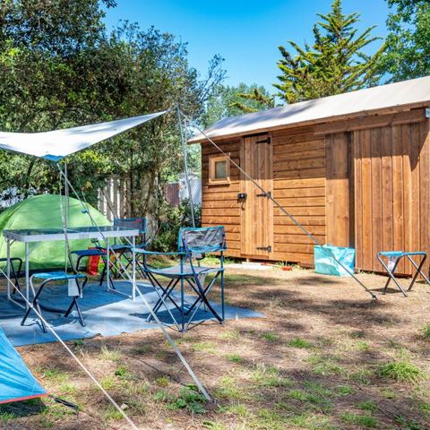 Kampeerplaats - Premium Privé badkamer 2 pers.