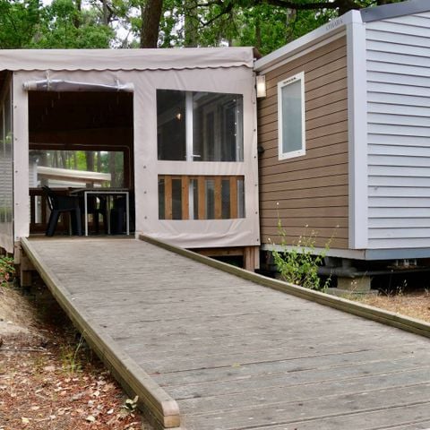 Stacaravan 5 personen - Life 2bed PMR- CLIM -TV-LV-plancha-32m² overdekt terras | PREMIUM