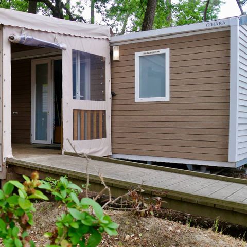 Stacaravan 5 personen - Life 2bed PMR- CLIM -TV-LV-plancha-32m² overdekt terras | PREMIUM