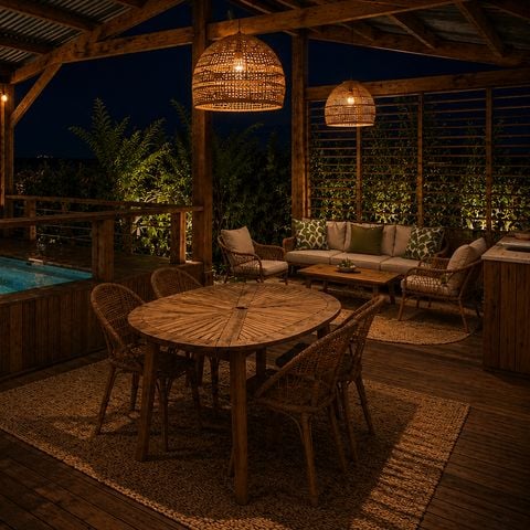 Stacaravan 6 personen - Lagoon - 3 slaapkamers - 2 badkamers - PREMIUM+ - 40 m² - Minibad - Airco - Terras van 70 m² - TV - Vaatwasser - Plancha - Reisarrangement
