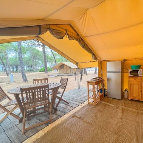 Safaritent 4 personen - Canvas & houten tent, zonder sanitair
