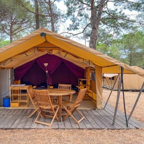 Safaritent 4 personen - Canvas & houten tent, zonder sanitair
