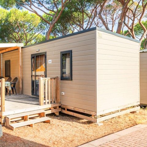 Stacaravan 4 personen - Mobile-home | Comfort | 2 Slaapkamers | 4 Pers. | Verhoogd terras | Airconditioning.
