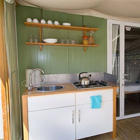 Safaritent 5 personen - Lodge Tent | 2 Slaapkamers | 4/5 Pers. | Airconditioning