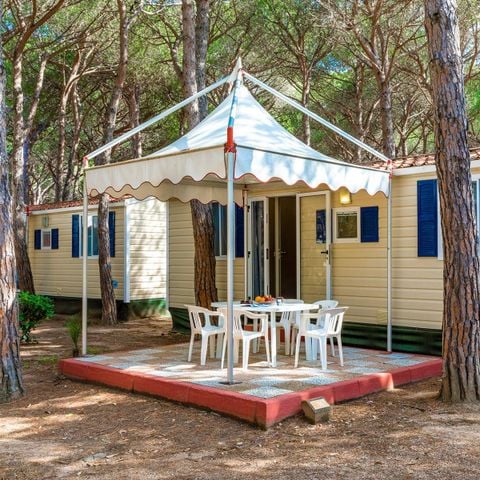 Stacaravan 6 personen - BLU ROMANTIC (4 volwassenen + 2 kinderen)