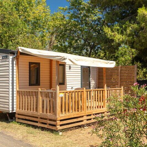 Stacaravan 6 personen - Mobile-home | Comfort | 3 Slaapkamers | 6 Pers. | Verhoogd terras | Airconditioning