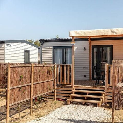 Stacaravan 6 personen - Mobile-home | Comfort | 3 Slaapkamers | 6 Pers. | Verhoogd terras | Airconditioning