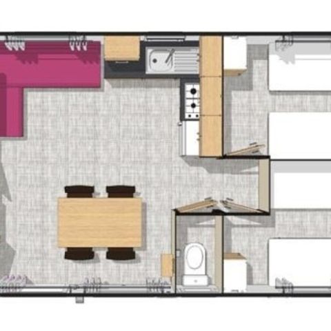 Stacaravan 6 personen - Residentie
