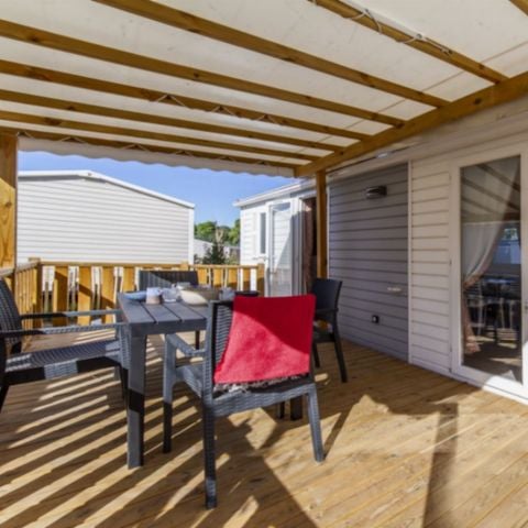 Stacaravan 5 personen - COMFORT - 2 slaapkamers met airconditioning + TV