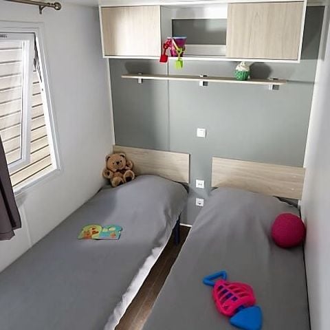 Stacaravan 5 personen - COMFORT - 2 slaapkamers met airconditioning + TV