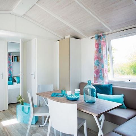 Stacaravan 7 personen - COMFORT - 3 slaapkamers met airconditioning + TV