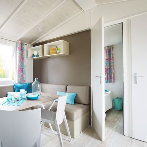 Stacaravan 7 personen - COMFORT - 3 slaapkamers met airconditioning + TV