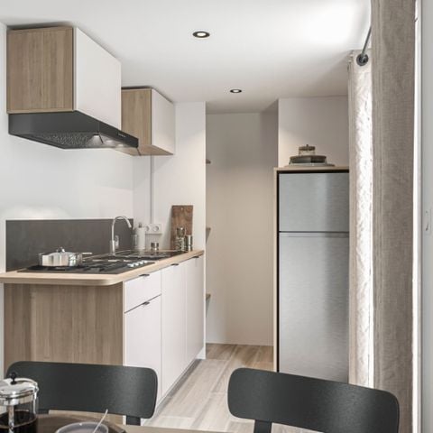 Stacaravan 5 personen - COMFORT - 2 slaapkamers met airconditioning + TV - 2025
