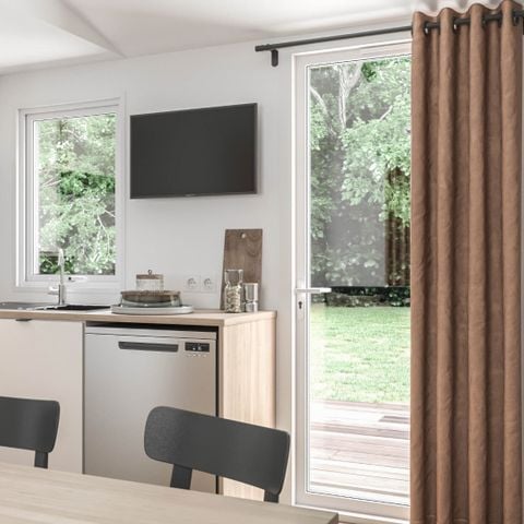 Stacaravan 7 personen - COMFORT - 3 slaapkamers met airconditioning +TV - 2026