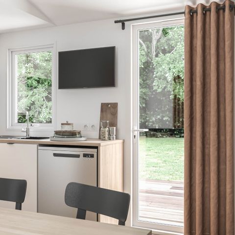 Stacaravan 7 personen - COMFORT - 3 slaapkamers met airconditioning +TV - 2026