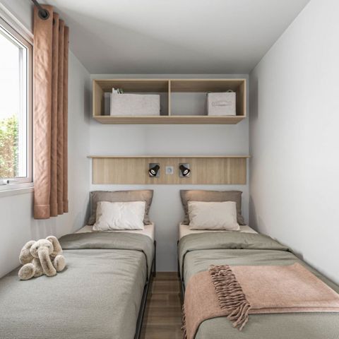 Stacaravan 7 personen - COMFORT - 3 slaapkamers met airconditioning +TV - 2026