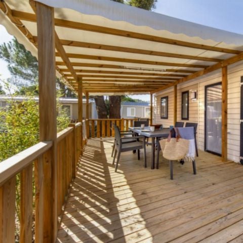 Stacaravan 8 personen - COMFORT - 4 slaapkamers met airconditioning + TV + 2 badkamers