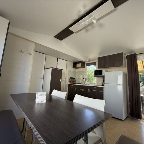 Stacaravan 6 personen - Confort Mistral 6 slaapplaatsen - 3 slaapkamers, airconditioning