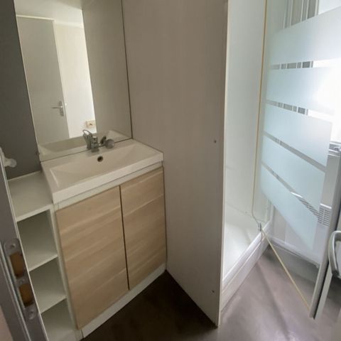Stacaravan 6 personen - Grand confort Tamaris 6 personen - 3 slaapkamers, airconditioning, televisie