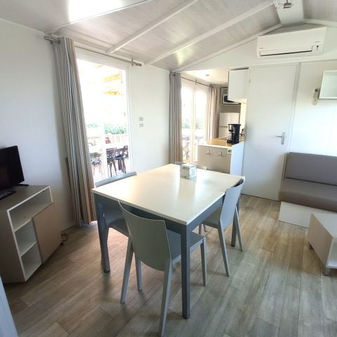 Stacaravan 6 personen - Premium Dune 6 personen - 3 slaapkamers, airconditioning, televisie