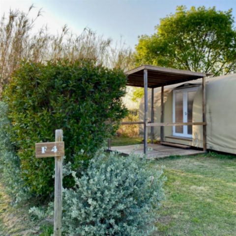 Bungalowtent 4 personen - COCO SWEET 4 slaapplaatsen - 2 slaapkamers, geen sanitair, geen airconditioning