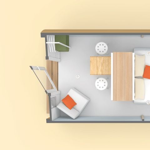 Bungalowtent 2 personen - COCO SWEET 2 personen - 1 slaapkamer, geen sanitair, geen airconditioning