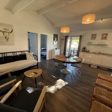 Chalet 8 personen - Grande Cabane Pampa 6/8 personen - 3 slaapkamers, airconditioning, vaatwasser, televisie