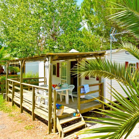 Stacaravan 6 personen - 2 kamers 4/6 pers 27M² Airconditioning + Tv