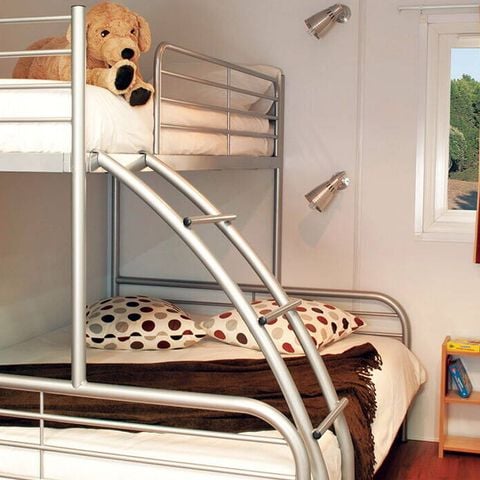 Bungalow 6 personen - Mobile-home | Comfort | 3 Slaapkamers | 6 Pers. | Verhoogd terras | Airconditioning