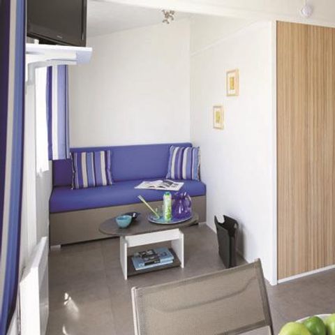 Stacaravan 2 personen - Standaard stacaravan 16 m² / 1 slaapkamer - terras