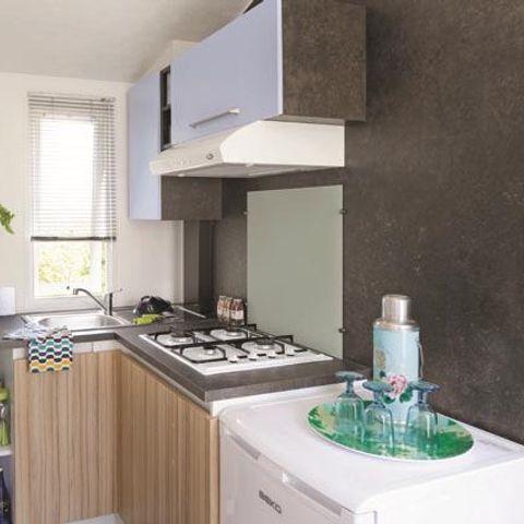 Stacaravan 2 personen - Standaard stacaravan 16 m² / 1 slaapkamer - terras
