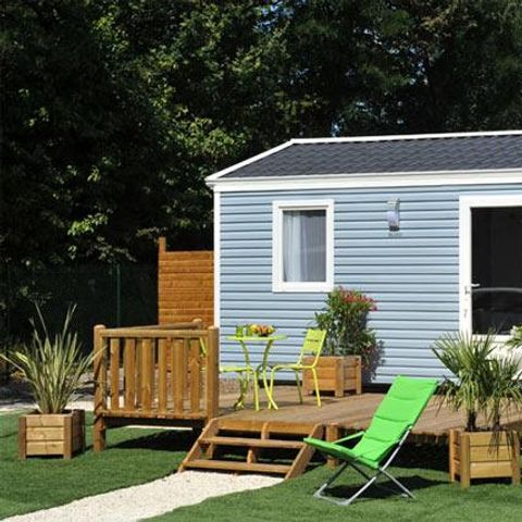 Stacaravan 2 personen - Standaard stacaravan 16 m² / 1 slaapkamer - terras