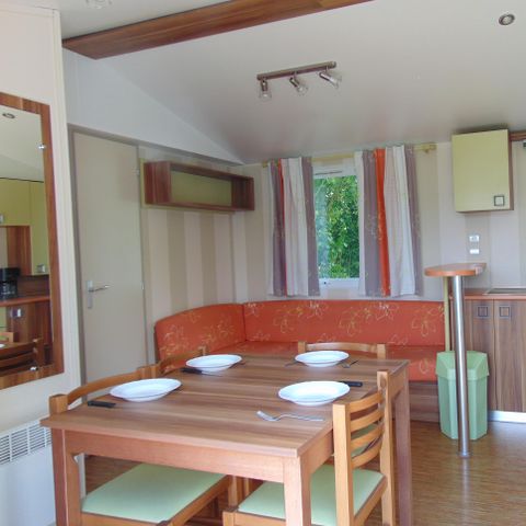 Stacaravan 8 personen - Standard 32 m² / 3 slaapkamers - terras