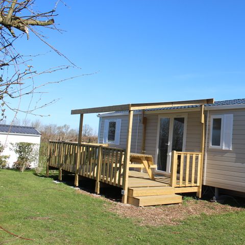 APPARTEMENT 8 personen - Stacaravan Eva 40 - 4 kamers 1 badkamer - 40m² + half overdekt terras