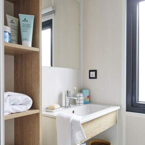 Stacaravan 4 personen - Cabane Surfer 2 slaapkamers - 25 m² + halfoverdekt terras