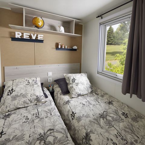 Stacaravan 6 personen - Evo 35 - 3 slaapkamers - 33 m² + halfoverdekt terras