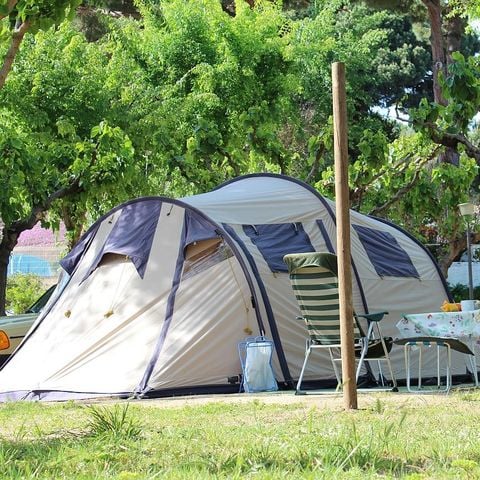 STAANPLAATS - Standplaats Plus + 1 auto + tent, caravan of camper + elektriciteit 2
