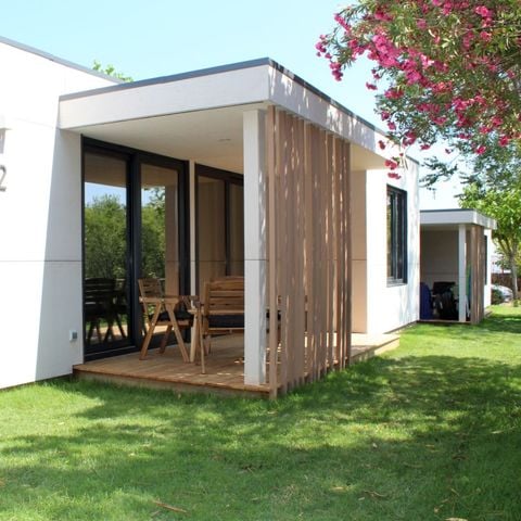 Stacaravan 5 personen - Bungalow Cubik - 2 slaapkamers