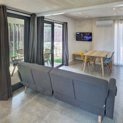 Stacaravan 5 personen - Bungalow Cubik - 2 slaapkamers