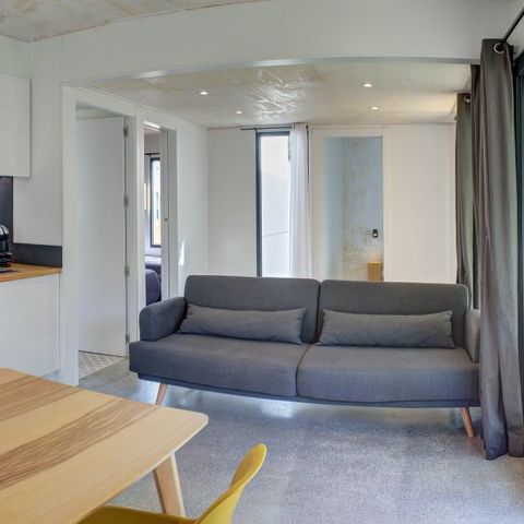 Stacaravan 5 personen - Bungalow Cubik - 2 slaapkamers